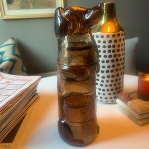 Brown stackable dog cups